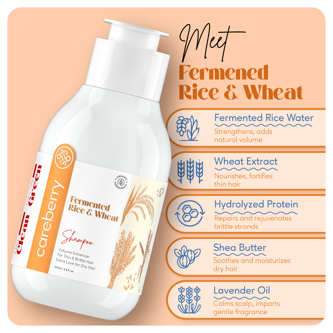 Fermented Rice & Wheat Volumizing Shampoo 100ml (Travel Friendly)